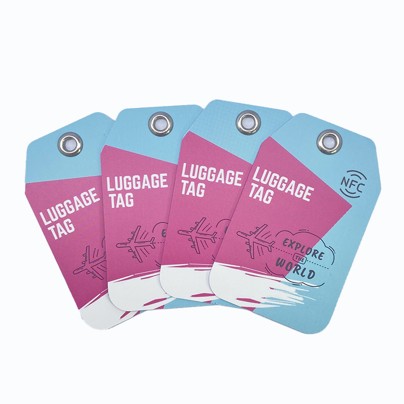 Customized Printing NFC PVC Travel Baggage Tracking RFID Tag