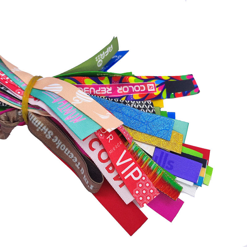 Custom Colorful RFID NFC Fabric Wristband