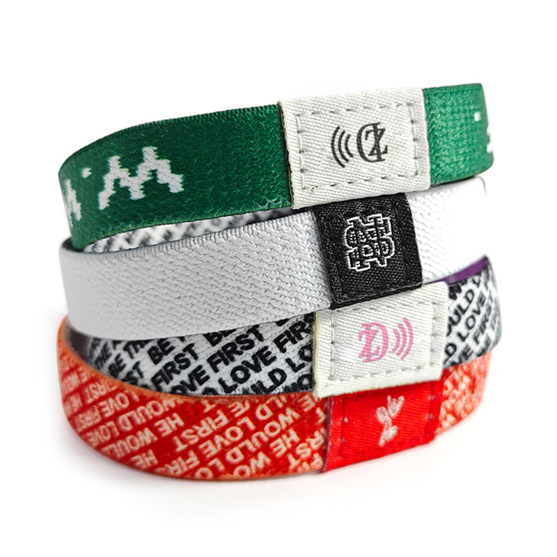 Customized Printing/Logo Eco Friendly Elastic NFC Wristband