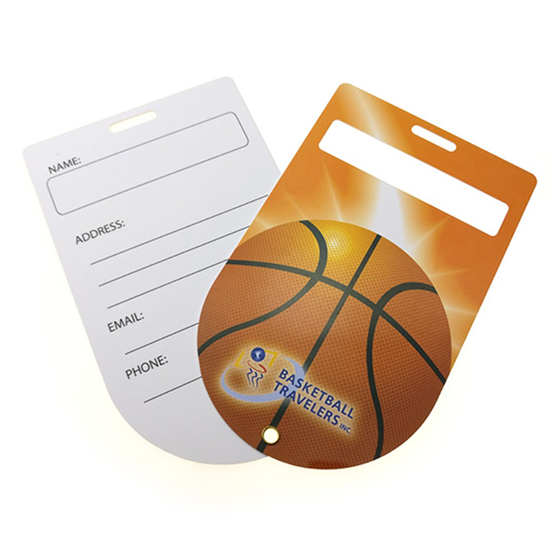 CR80 double sheet Plastic Luggage tag