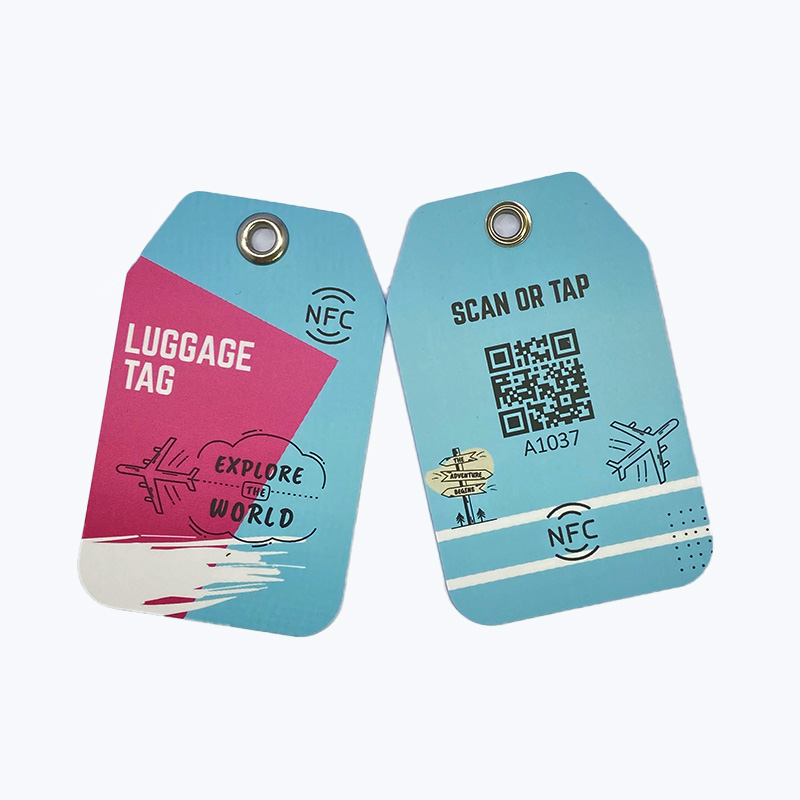 Customized Printing NFC PVC Travel Baggage Tracking RFID Tag