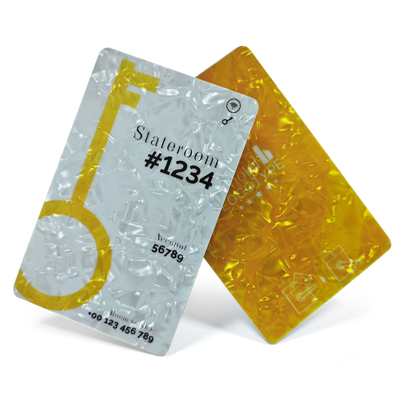 Luxurious Aesthetic Pearl Shell  Hotel Key Card