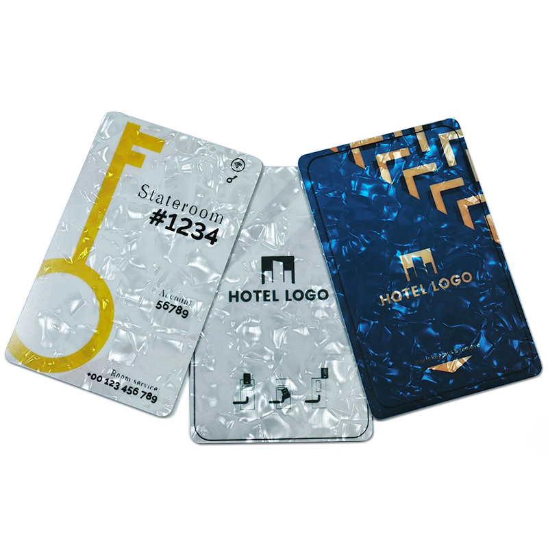 Luxurious Aesthetic Pearl Shell  Hotel Key Card