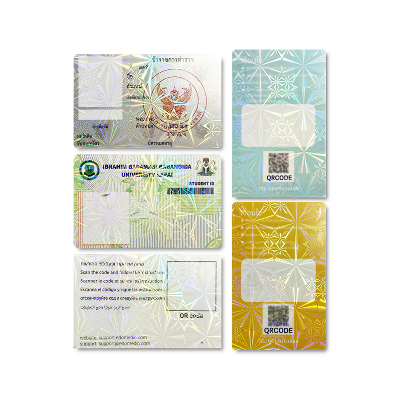 Hologram Film id Card
