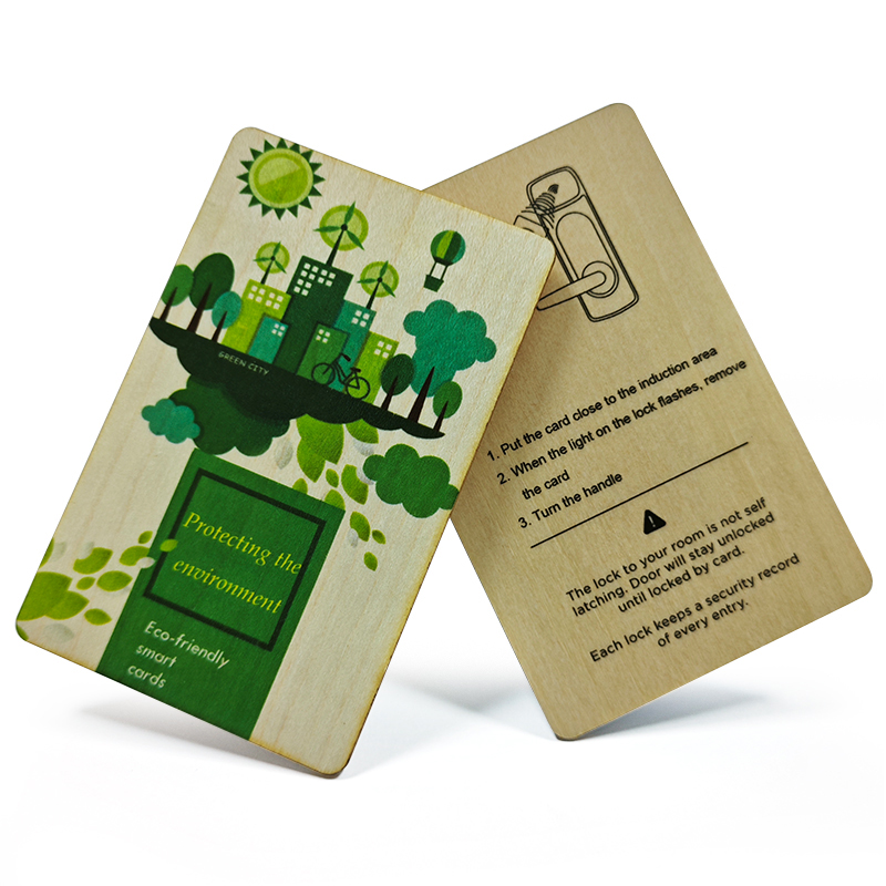 High-end Hotels MIFARE Classic® 1K Wooden Hotel Key Card