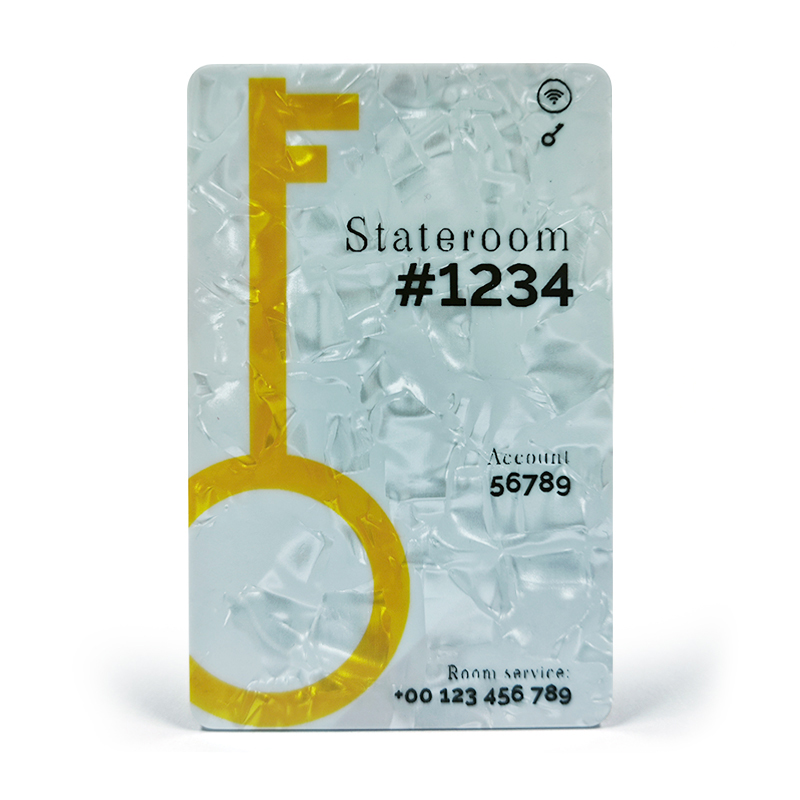 Luxurious Aesthetic Pearl Shell  Hotel Key Card
