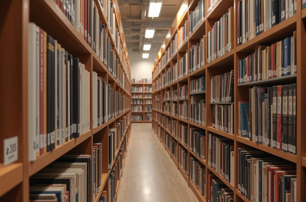 Smart bookshelf positioning 