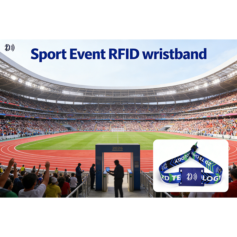Sport Football Event RFID Woven Wristband