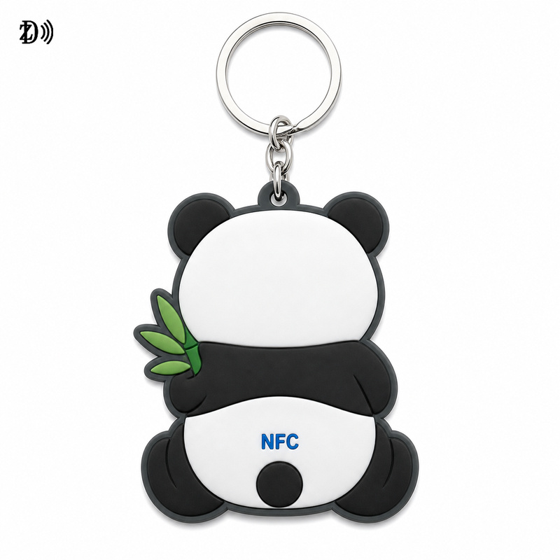 NFC Soft PVC Pet Keyring – Custom Cartoon Animal NFC Accessory