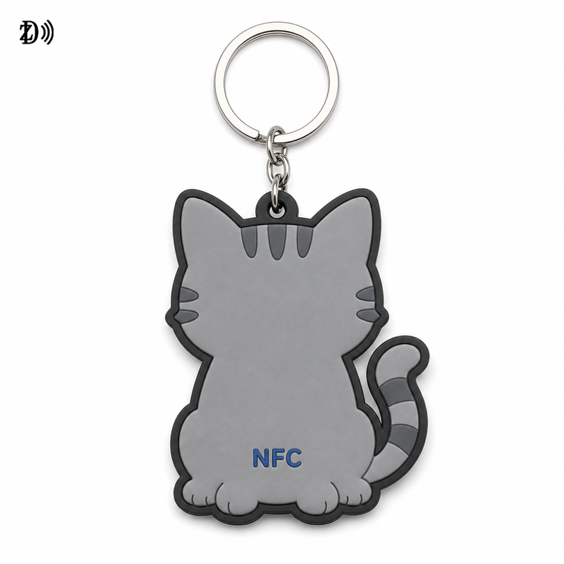 NFC Pet Soft PVC Keychain
