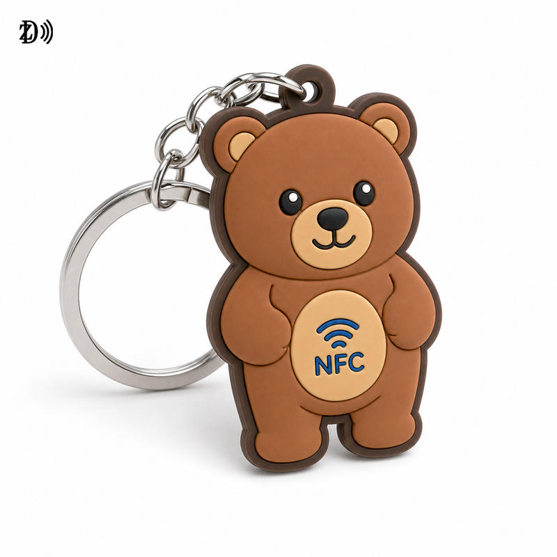 NFC Pet Soft PVC Keychain